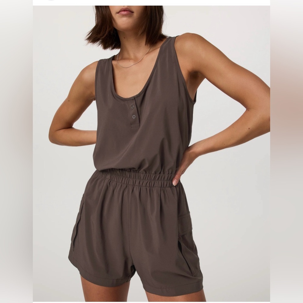 Vuori Villa Utility Romper Java – Size Large | Li… - image 1